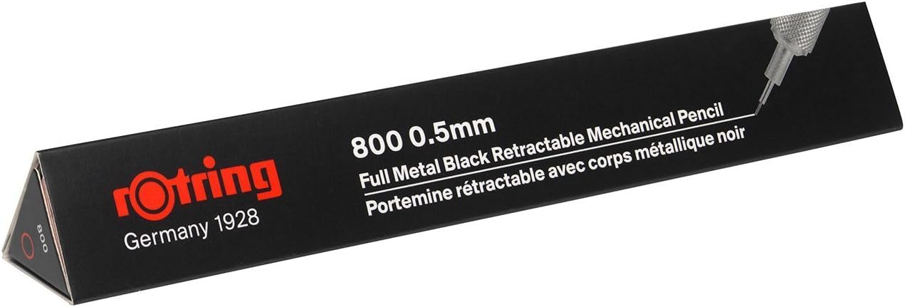 rOtring 800 Retractable Mechanical Pencil, 0.5 mm, Black Barrel